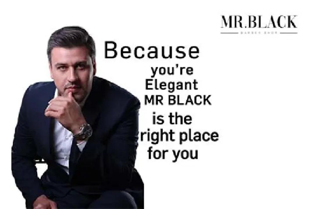 Mr. Black Barber Shop  Banner